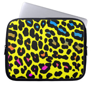 Funda Para Portátil Corey Tiger 80s Neon Estampado de Leopardo