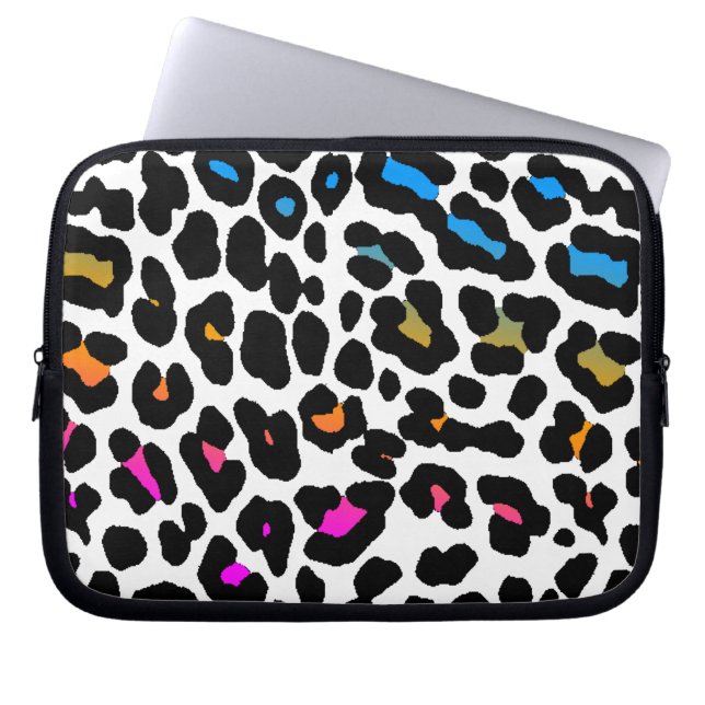 Funda Para Portátil Corey Tiger 80s Neon Leopard Print (Frente)