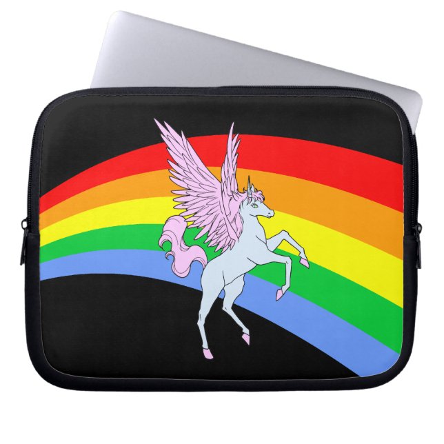 Funda Para Portátil Corey Tiger 80s Unicornio Arcoíris (Frente)