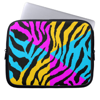 Funda Para Portátil Corey Tigre Estampado Tigre Neon de los 80