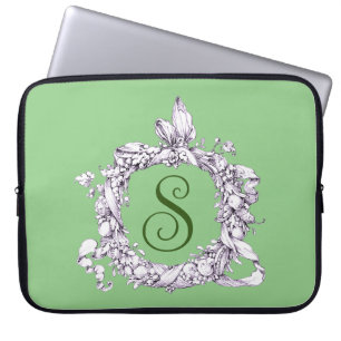 Funda Para Portátil Corona romántica y vintage personalizada
