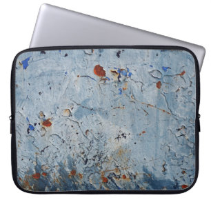 Funda Para Portátil Corrode de la Fuente Azul de Hierro Viejo