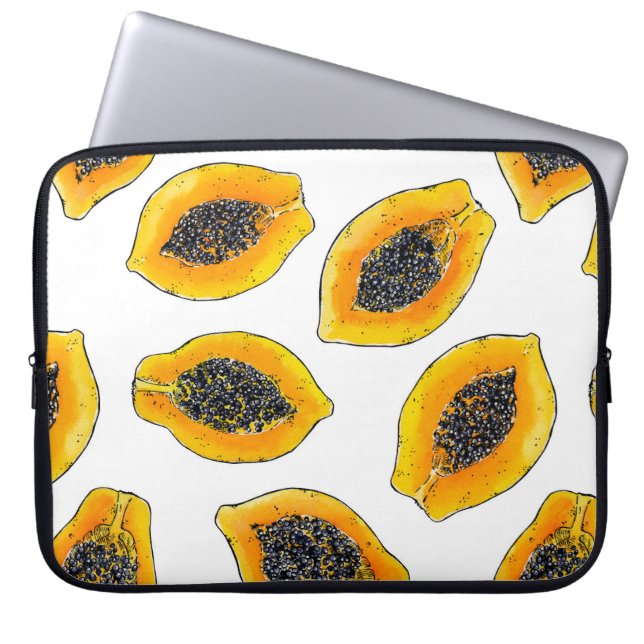 Funda Para Portátil Cortes de papaya (Frente)