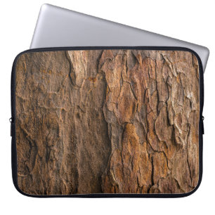 Funda Para Portátil Corteza de árbol marrón en fotografía de closet