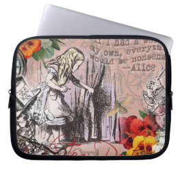 Funda Para Portátil Cortina de tonterías de Alicia tierra de maravilla