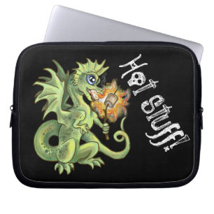 Funda Para Portátil ¡Cosas calientes! Lil marshmellow asando dragón