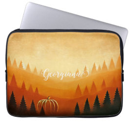 Funda Para Portátil Cosecha personalizada de calabaza cosecha otoñal