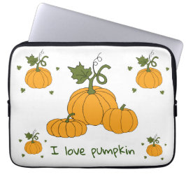 Funda Para Portátil Cosecha romántica de calabaza de naranja cutáneo