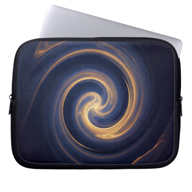 Funda Para Portátil Cosmic Vortex of Golden Light (Frente)