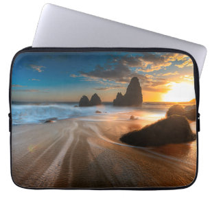 Funda Para Portátil Costa costa en la puesta del sol el California