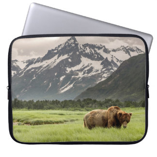 Funda Para Portátil Costa de Alaska, oso pardo