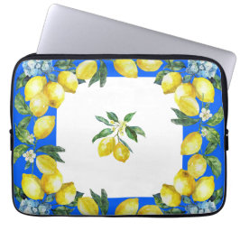 Funda Para Portátil Costa de Amalfi Lemons Ocean Blue