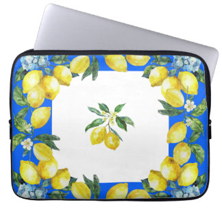 Funda Para Portátil Costa de Amalfi Lemons Ocean Blue