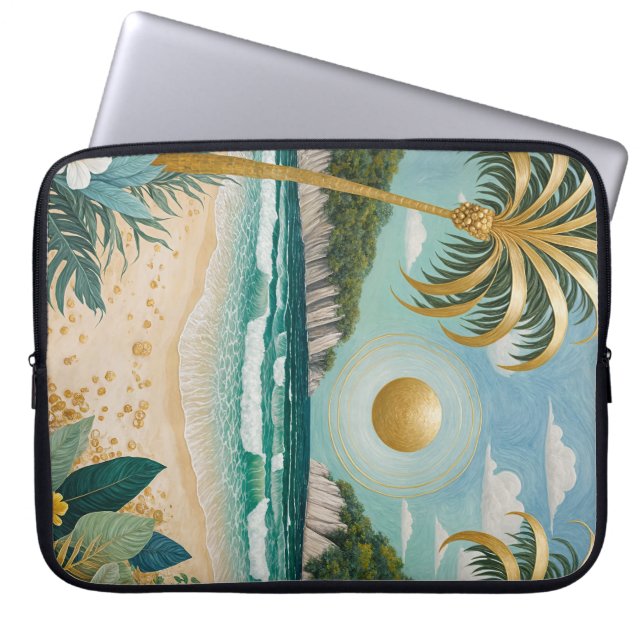Funda Para Portátil Costas doradas (Frente)