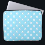 Funda Para Portátil Costillas blancas en azul bebé<br><div class="desc">Costillas blancas en azul bebé</div>