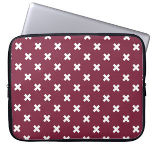 Funda Para Portátil Costillas de cruz blanca sobre moras