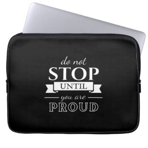 Funda Para Portátil Cotización de motivación Texto elegante y positivo