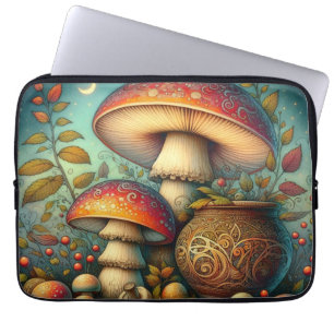 Funda Para Portátil Cottagewitch Mushroom Folklore Spooky Boho Fantasy