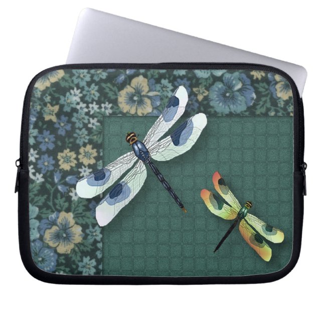 Funda Para Portátil Country Dragonflies Electronics Sleeve (Frente)