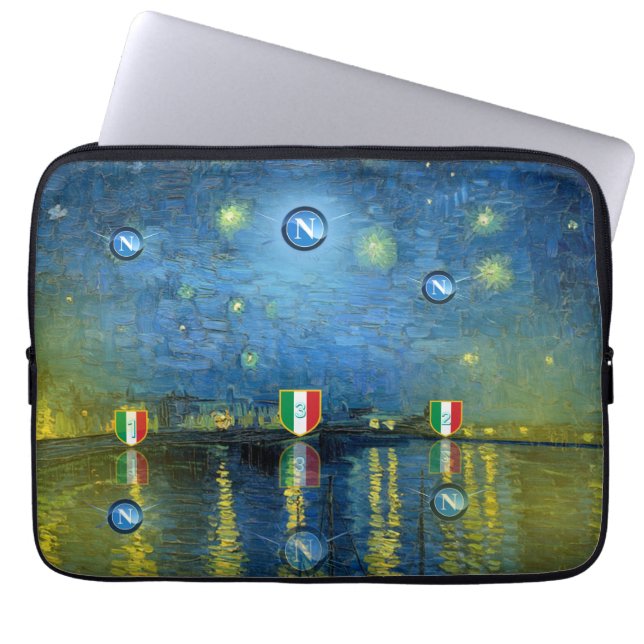 FUNDA PARA PORTÁTIL COVER CIELO STELLATO COMEMORATIVA NAPOLI SCUDETTO (Frente)