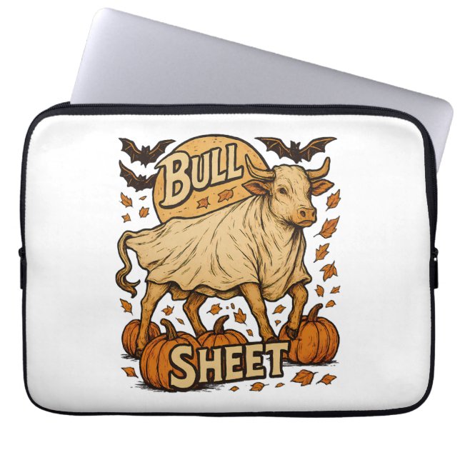 Funda Para Portátil Cow Bull Sheet Halloween (Frente)