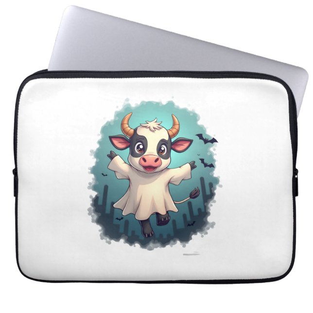 Funda Para Portátil Cow Ghost Boo-levard (Frente)