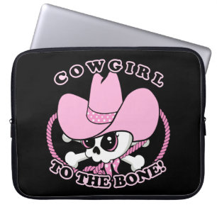 Funda Para Portátil Cowgirl Skull