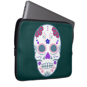 Funda Para Portátil cráneo de azúcar