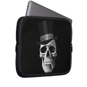 Funda Para Portátil Cráneo del sombrero de copa