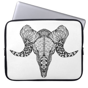 Funda Para Portátil Cráneo inspirado de las ovejas