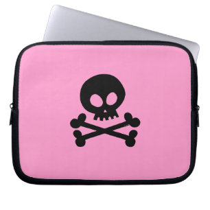 Funda Para Portátil Cráneo negro