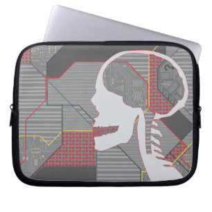 Funda Para Portátil cráneo travieso
