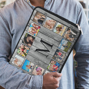 Funda Para Portátil Crea tu Collage de fotos Personalizado Rustic Farm