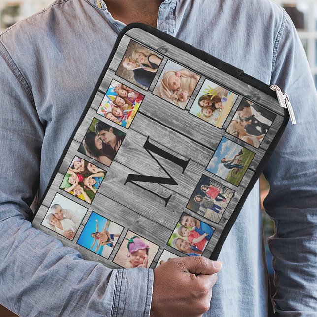 Funda Para Portátil Crea tu Collage de fotos Personalizado Rustic Farm (Subido por el creador)
