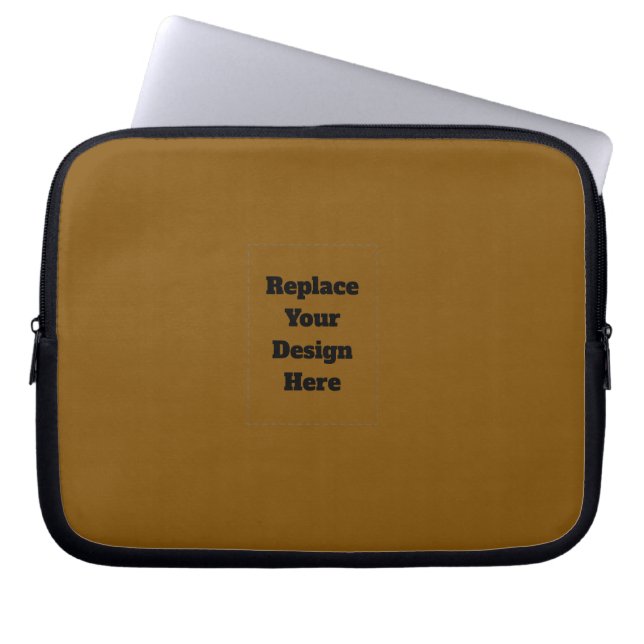 Funda Para Portátil Crea tu propio marrón (Frente)