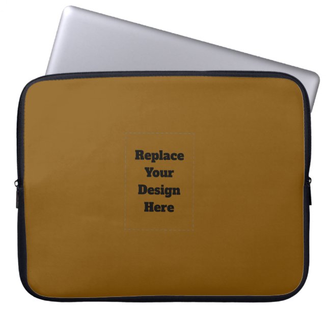 Funda Para Portátil Crea tu propio marrón (Frente)