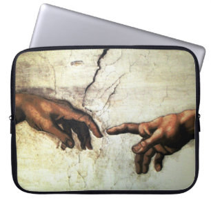 Funda Para Portátil Creación de Adán - Manos Michelangelo 1475 - 1564