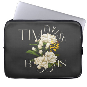 Funda Para Portátil Cream Floral Timeless Blooms Portátiles Sleeves