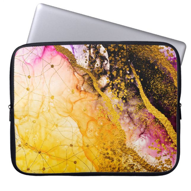 Funda Para Portátil Creatividad transparente. Nubes abstractas -ART. M (Frente)