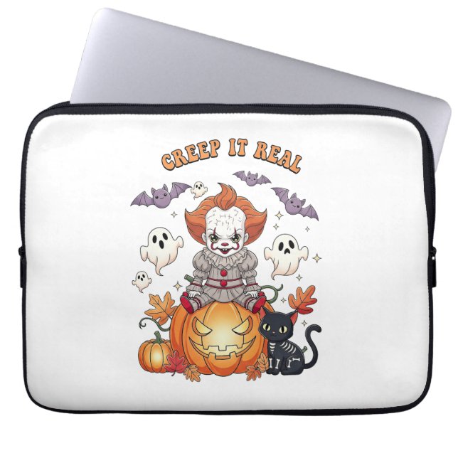 Funda Para Portátil Creep It Real Halloween Clown (Frente)