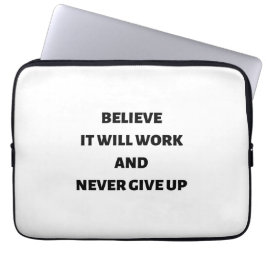 Funda Para Portátil Creer que funcionará y nunca rendirse