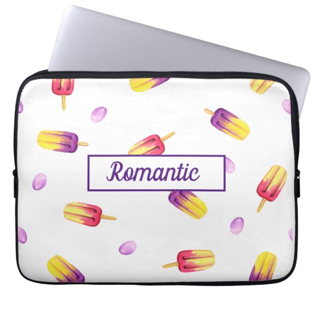 Funda Para Portátil Crema De Hielo Cuta Cumpleaños Baby Shower Bebé (Frente)