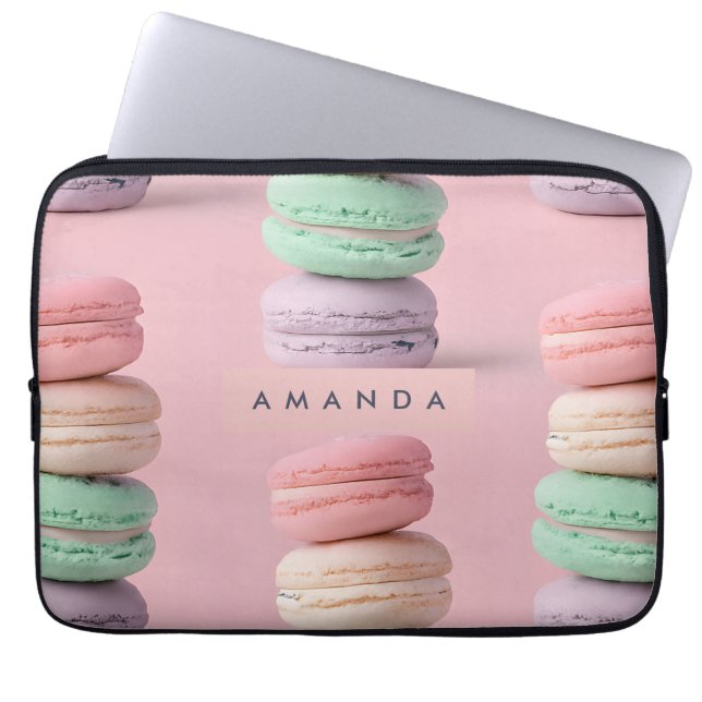 Funda Para Portátil Crepúsculo arcoiris del Pastel personalizado Macar (Frente)