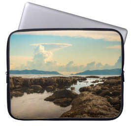 Funda Para Portátil Crepúsculo en las pozas de marea en la playa de Ca