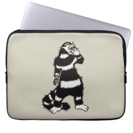 Funda Para Portátil Crepúsculo gato creativo Skeleton mano máscara de 