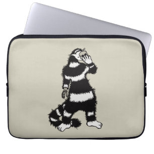 Funda Para Portátil Crepúsculo gato creativo Skeleton mano máscara de 