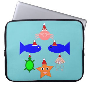 Funda Para Portátil Criaturas marinas de los navidades