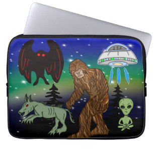 Funda Para Portátil Criptid, OVNI, Pie Grande, Chupacabra, Alien Mothm