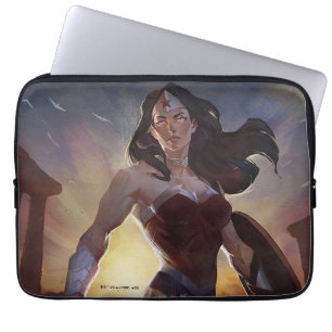 Funda Para Portátil Crisis infinita Ilustracion de mujer maravilla