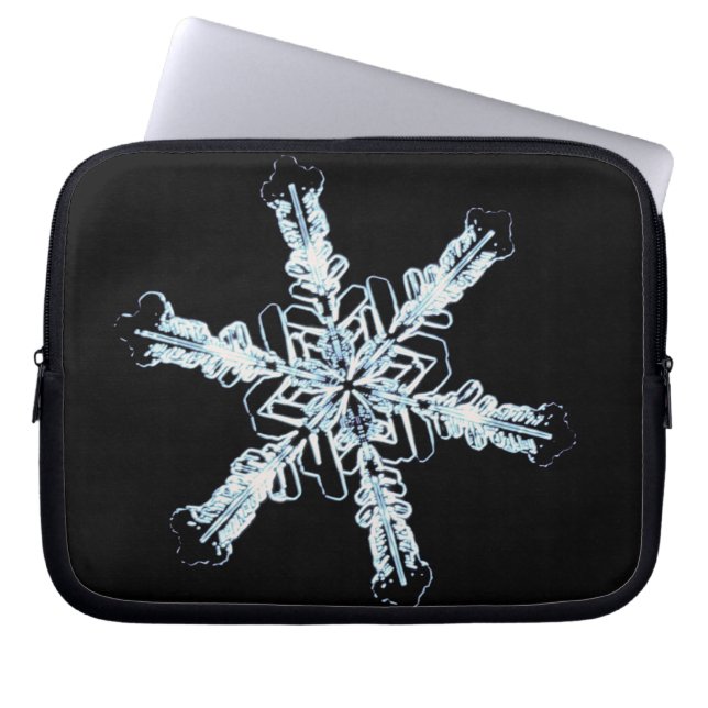 Funda Para Portátil Cristal estelar de la nieve (Frente)